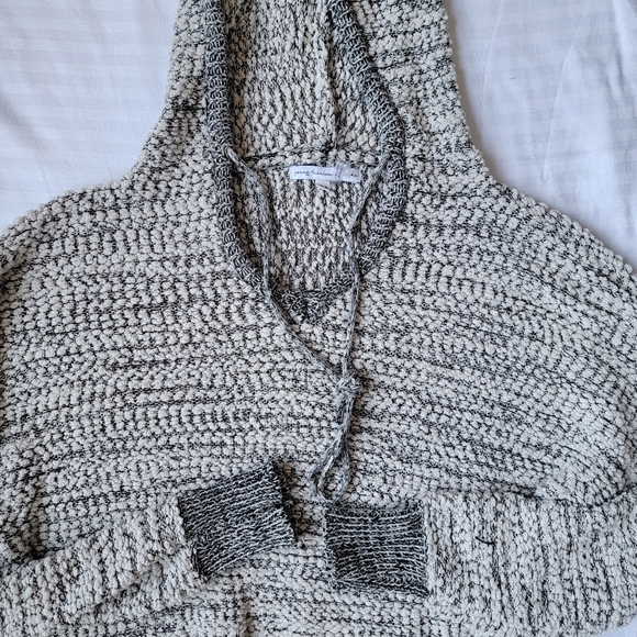 Revolve Young Fabulous & Broke Marled Knubby Knit Hoodie Relaxed Fit M/L - Picture 3 of 7